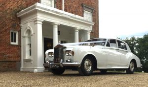 1964 Rolls Royce at a wedding - very popular wedding car - white Rolls-Royce