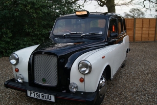 London fairway taxi cab from 1996 - cool wedding transportation